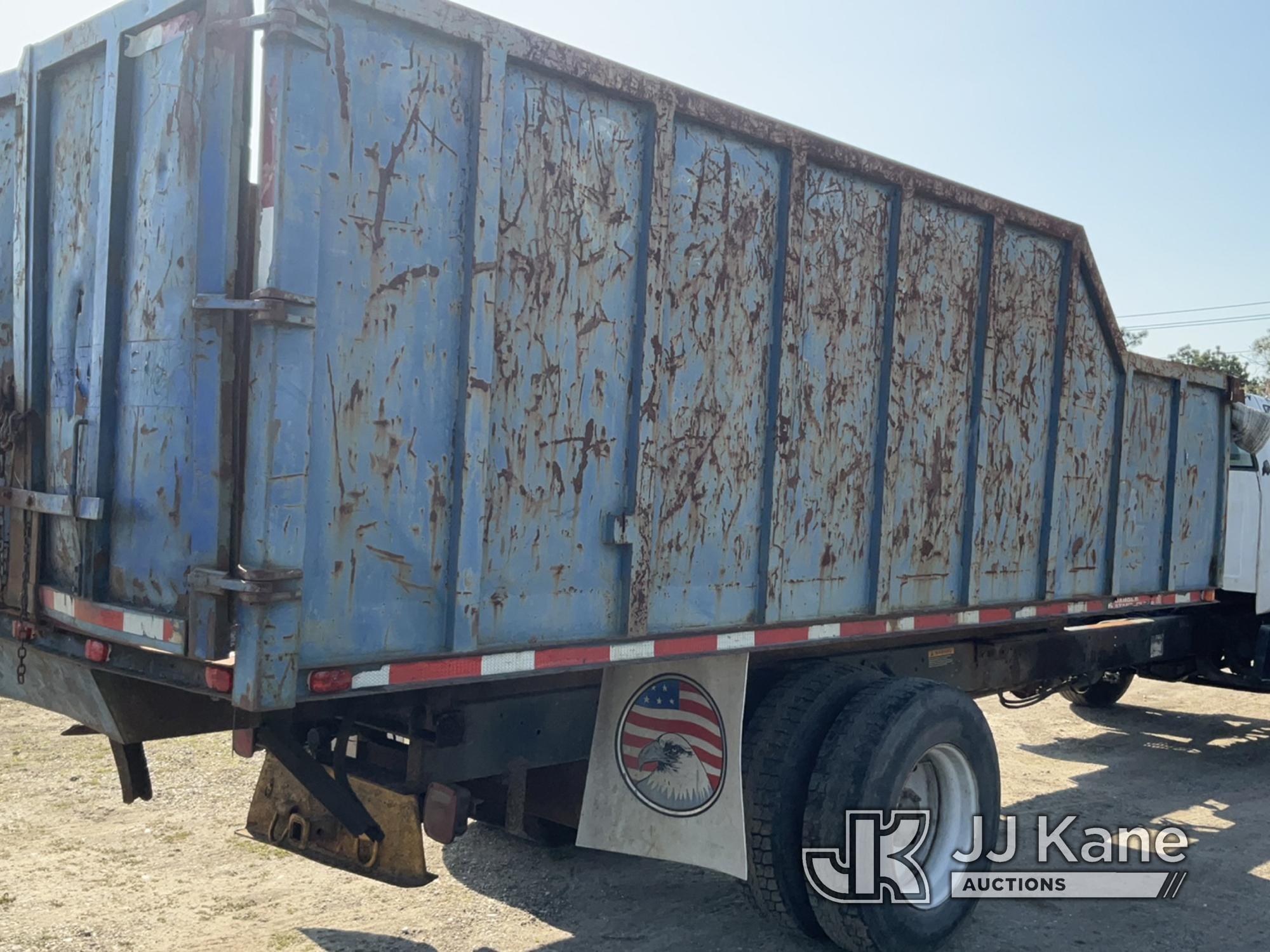 (Bellport, NY) 1997 GMC C7500 Dump Debris Truck Runs Rough, Moves, Dump Not Operating, Engine Noise,