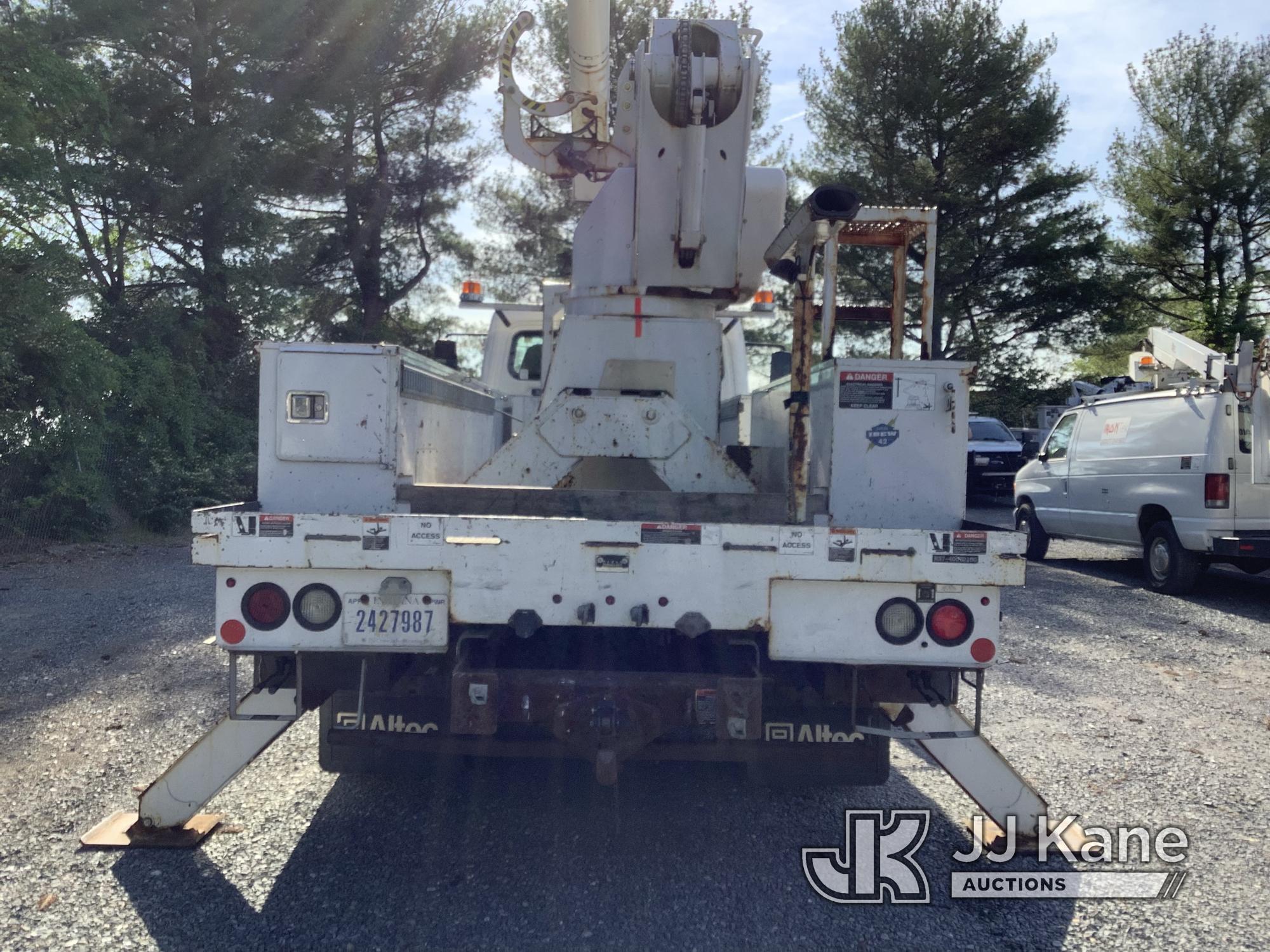 (Frederick, MD) Altec AM55, Over-Center Material Handling Bucket mounted on 2017 Freightliner M2 106