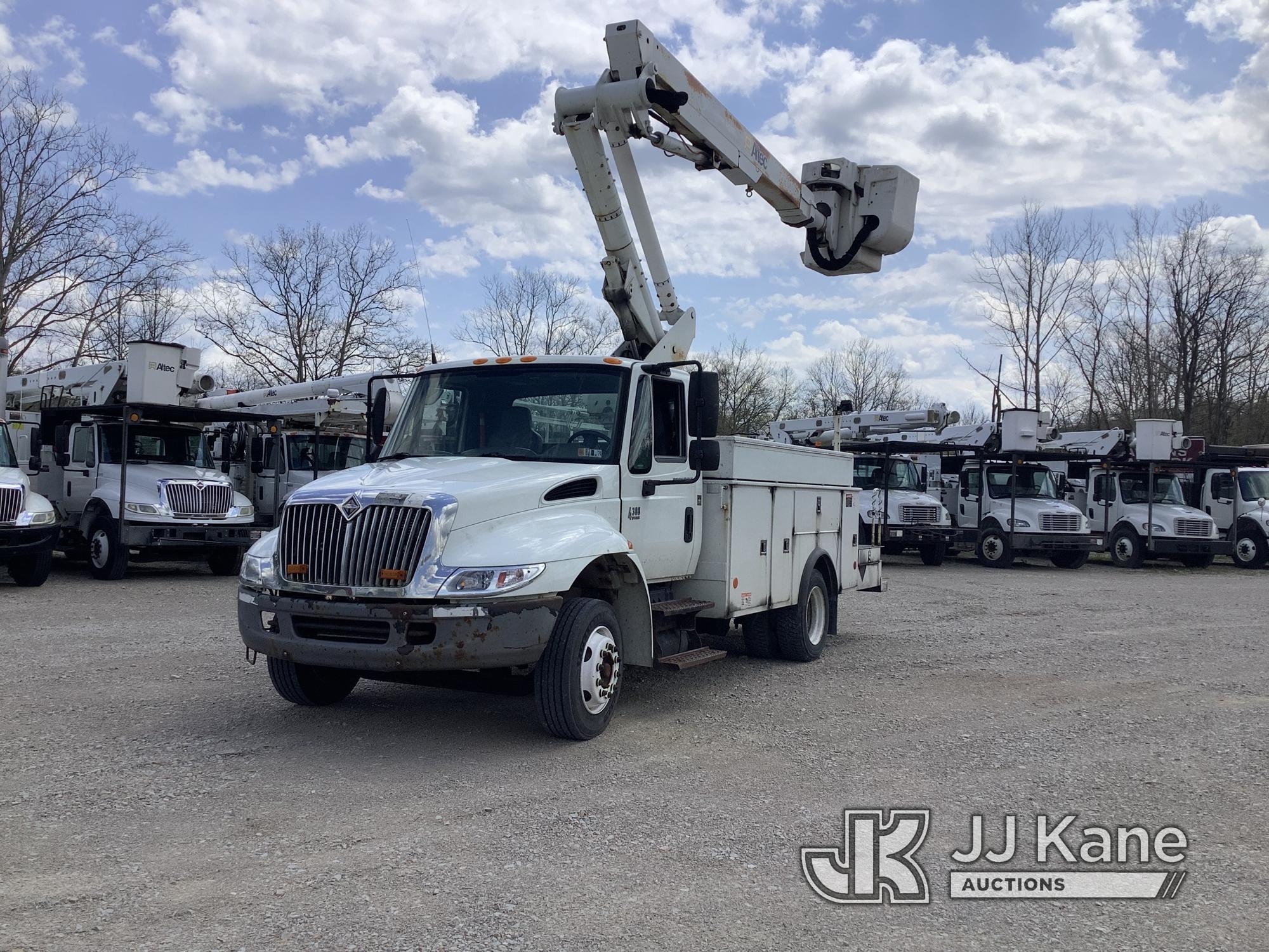 (Smock, PA) Altec TA40, Articulating & Telescopic Bucket mounted behind cab on 2006 International 43