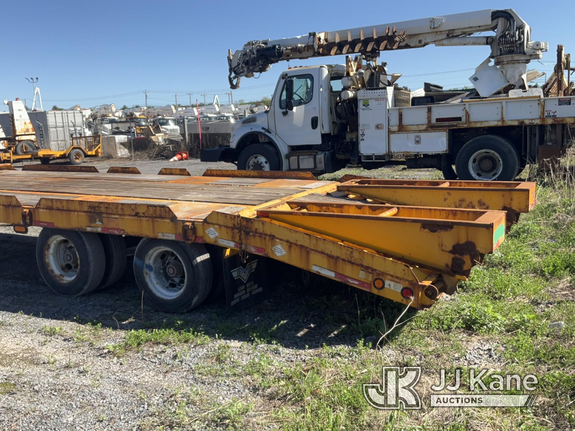 (Rome, NY) 2019 Felling FT-30-2 LP 15-Ton T/A Tagalong Equipment Trailer Brake Issues, Seller States