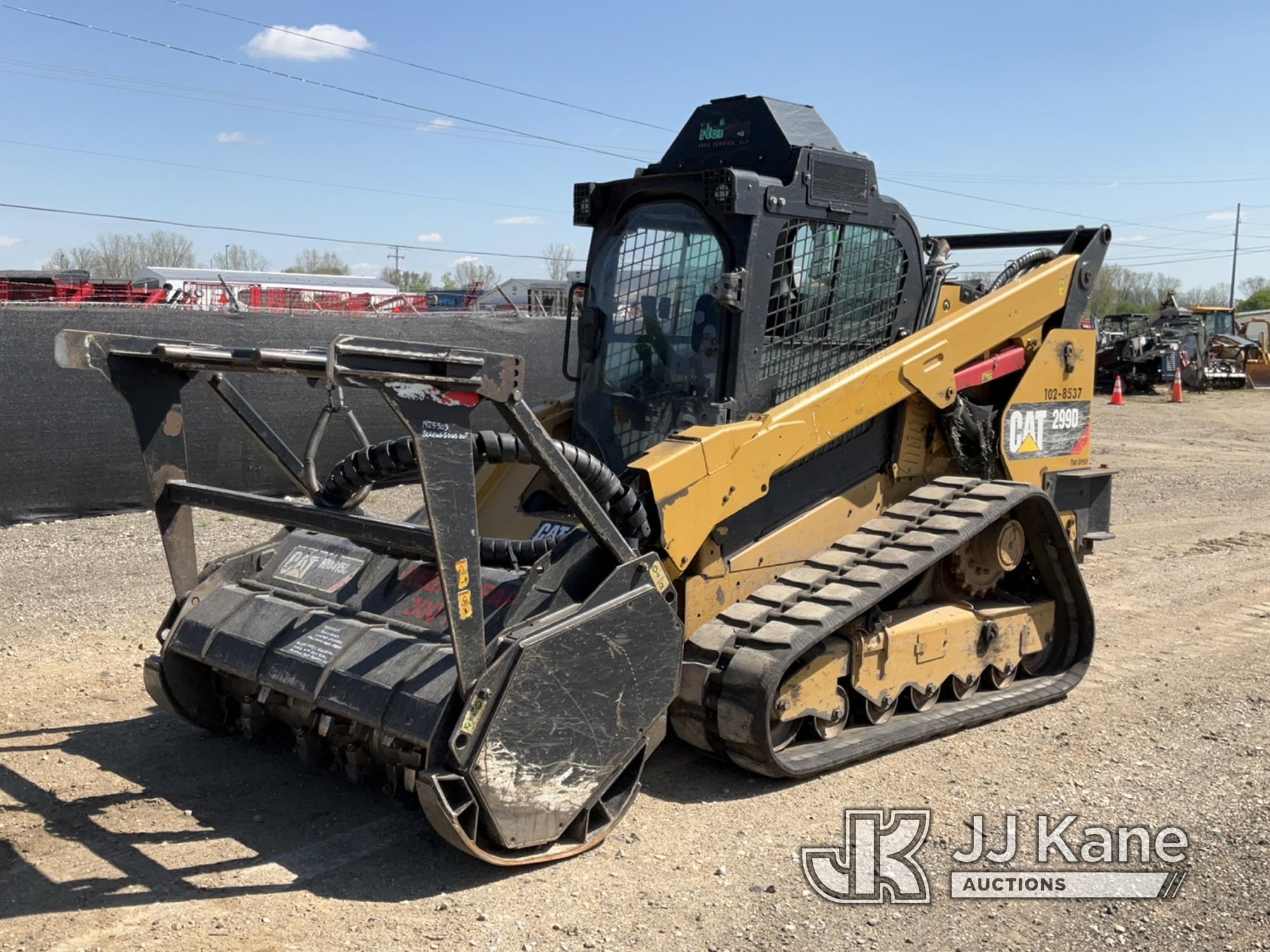 (Charlotte, MI) 2018 Caterpillar 299D Skid Steer Loader Runs, Moves, Loader Operates. Seller States: