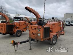 (Fort Wayne, IN) 2014 Vermeer BC1000XL Chipper (12in Drum), trailer mtd. Runs & Operates) (Key Broke