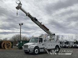 (Plains, PA) Altec DM47B-TR, Digger Derrick rear mounted on 2017 Freightliner M2 106 Utility Truck R