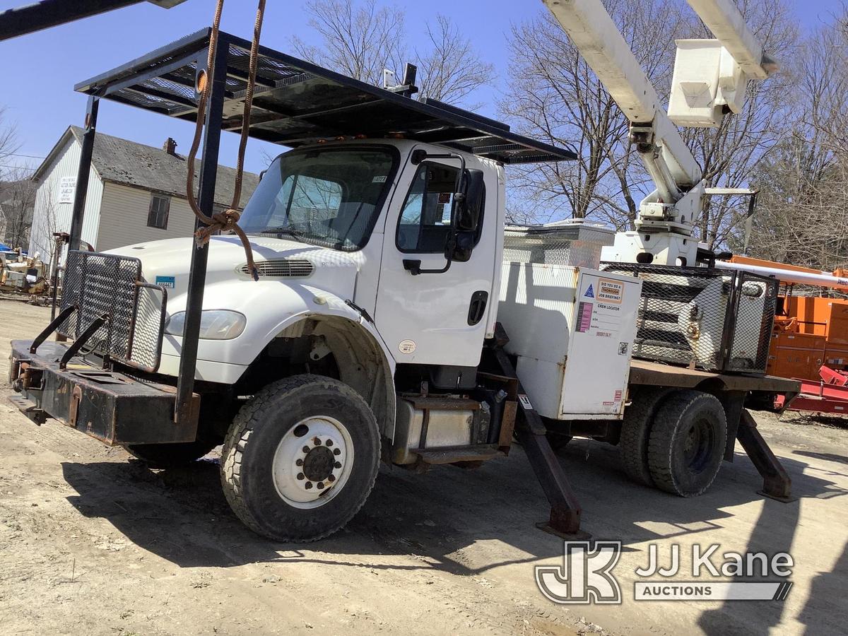 (Deposit, NY) Terex XT60-70, Over-Center Elevator Bucket rear mounted on 2014 Freightliner M2 106 4x