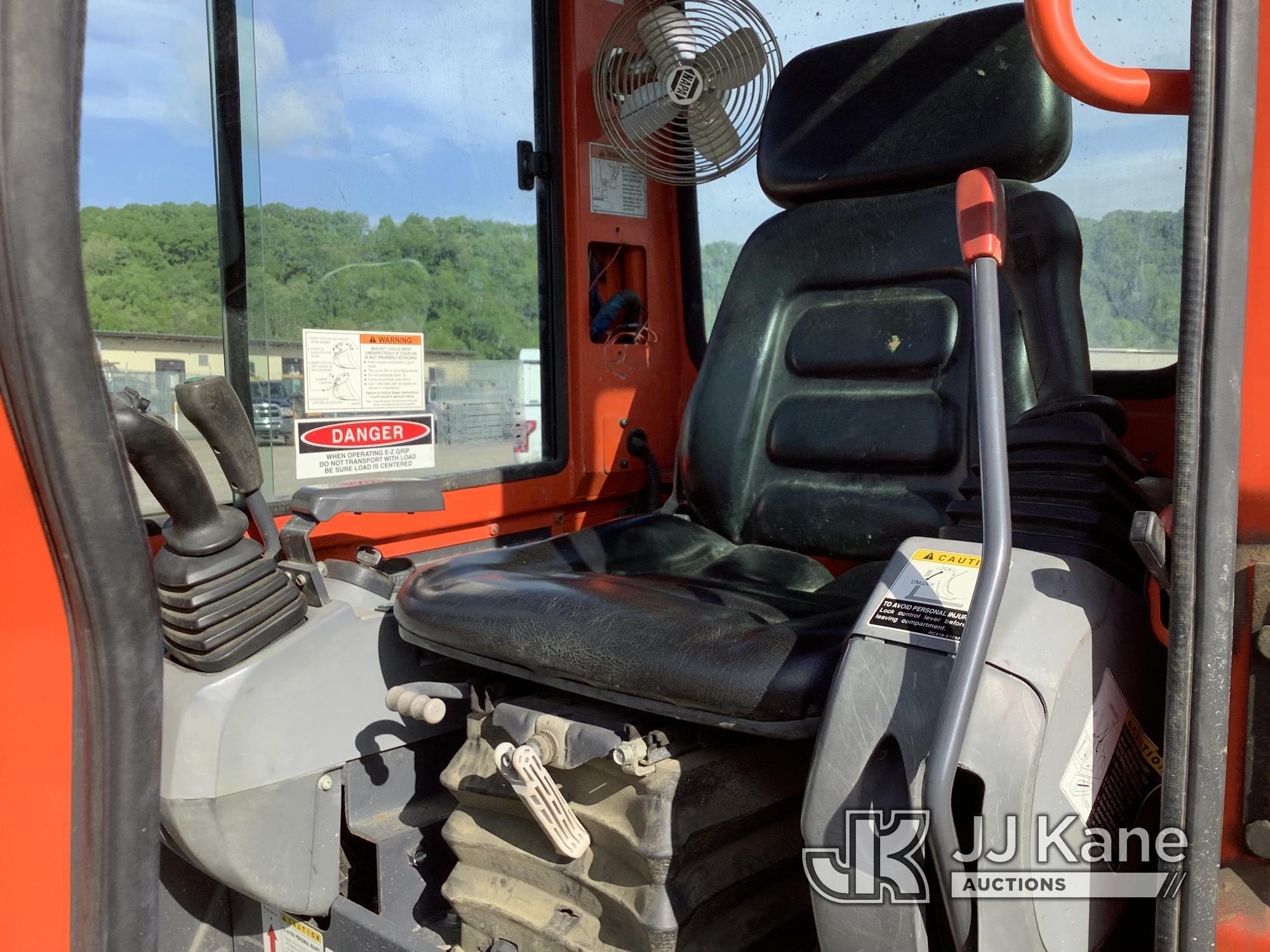 (Smock, PA) 2017 Kubota KX91-3 Super Series Mini Hydraulic Excavator Runs, Moves & Operates, Rust Da