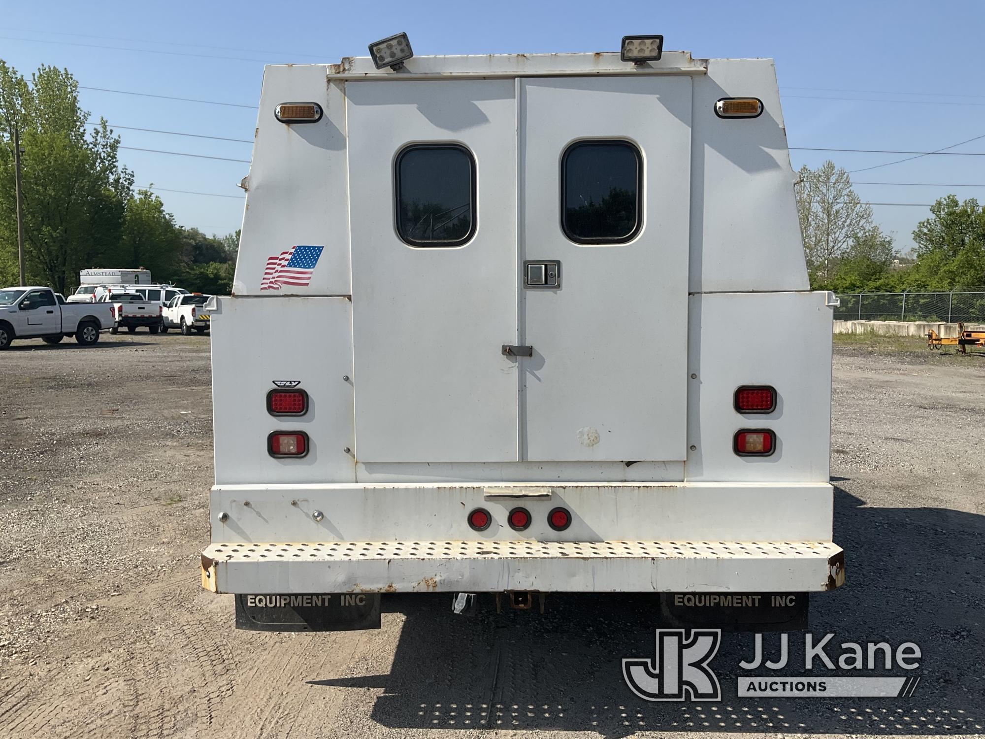 (Plymouth Meeting, PA) 2011 Ford F450 4x4 Enclosed Service Truck Runs Rough & Moves, Check Engine Li