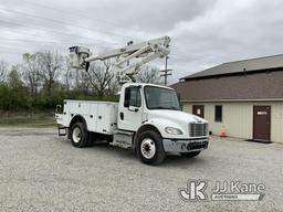 (Fort Wayne, IN) Altec TA40, Articulating & Telescopic Bucket Truck mounted behind cab on 2017 Freig