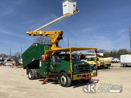 (Charlotte, MI) Altec LR760E70, Over-Center Elevator Bucket Truck mounted behind cab on 2015 Ford F7