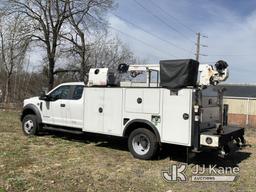 (Plains, PA) 2019 Ford F550 Extended-Cab Mechanics Service Truck Runs & Moves, PTO Issue, Crane & Ai