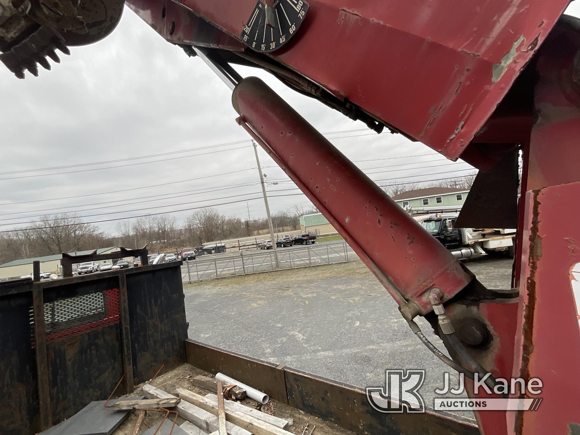 (Rensselaer, NY) Altec D845-BR, Digger Derrick rear mounted on 2000 Volvo WG 6x4 Flatbed/Utility Tru