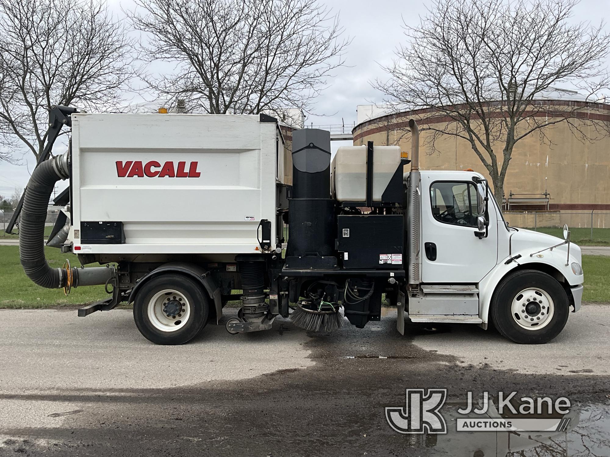 (Mount Pleasant, MI) Vacall AS-13 All sweep, rear mounted on 2013 Freightliner M2 106 Sweeper Runs,