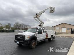 (Marysville, OH) Versalift SST37EHI, Articulating & Telescopic Bucket Truck mounted behind cab on 20