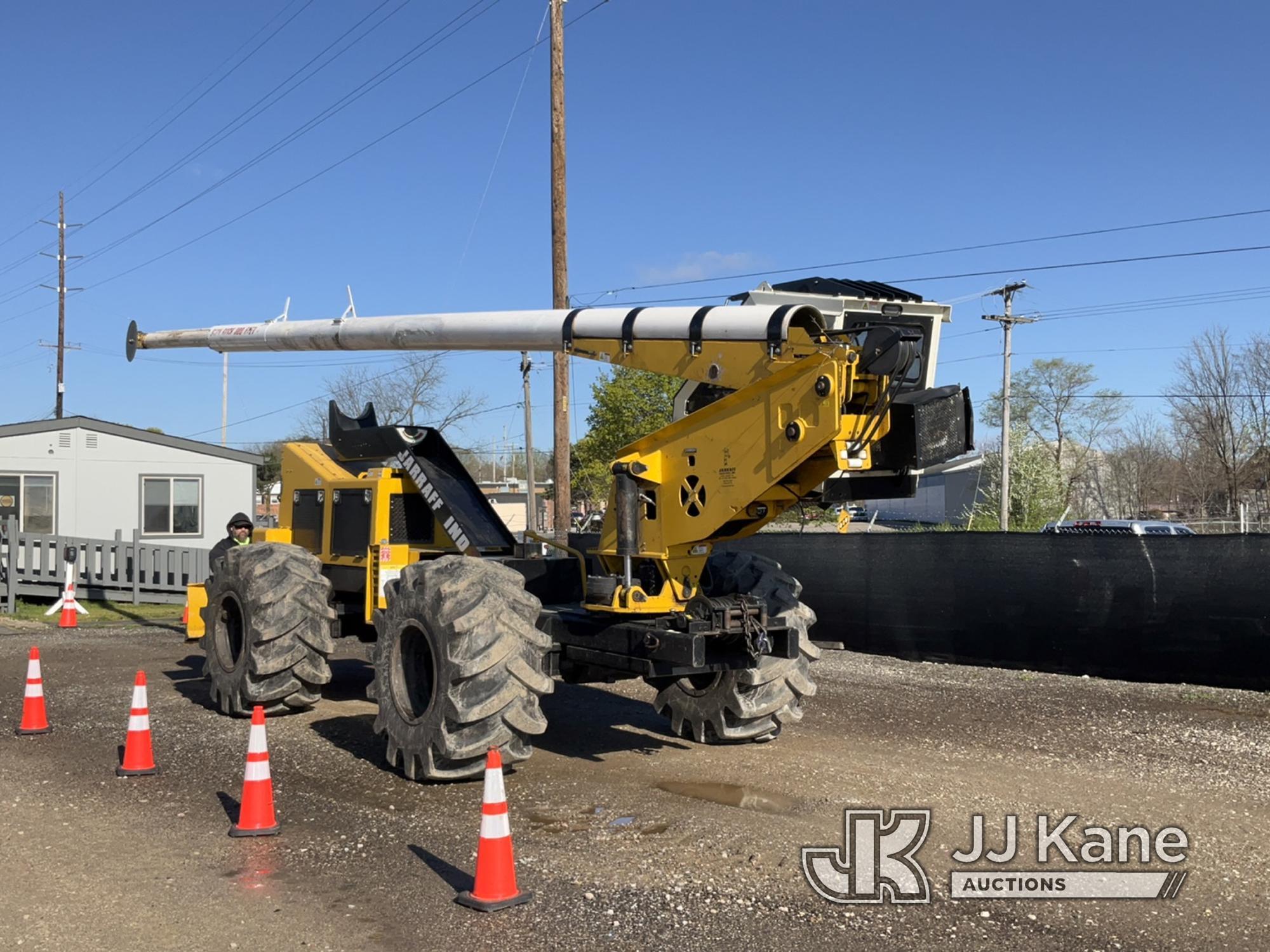 (Charlotte, MI) Jarraff 75ft Telescopic Insulated Tree Saw, mounted on 2017 Jarraff 4 Wheel Drive Ar