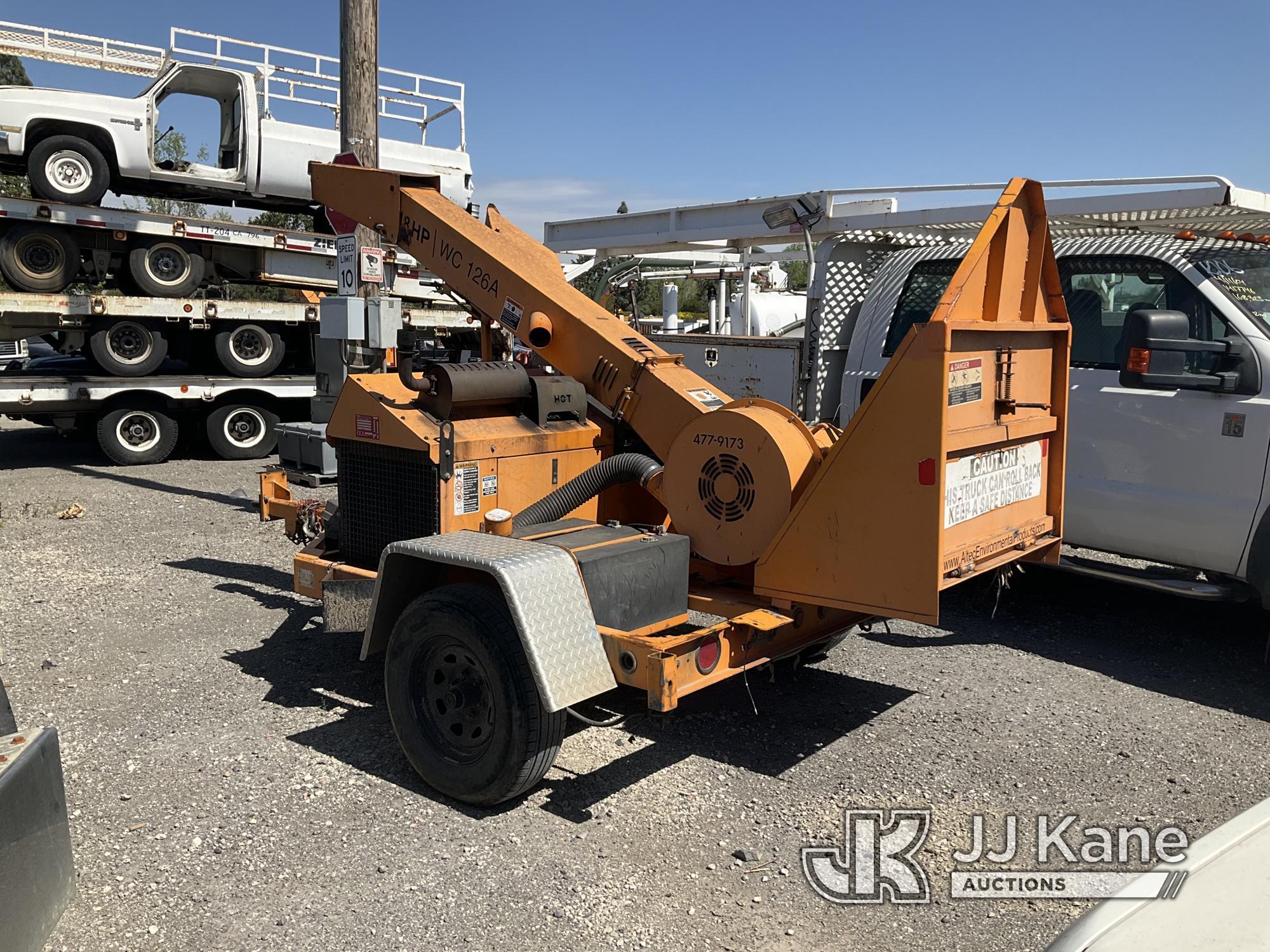 (Jurupa Valley, CA) 2009 Altec WC126A Chipper (12in Drum) Not Running, Engine Blown.  Coolant In Oil