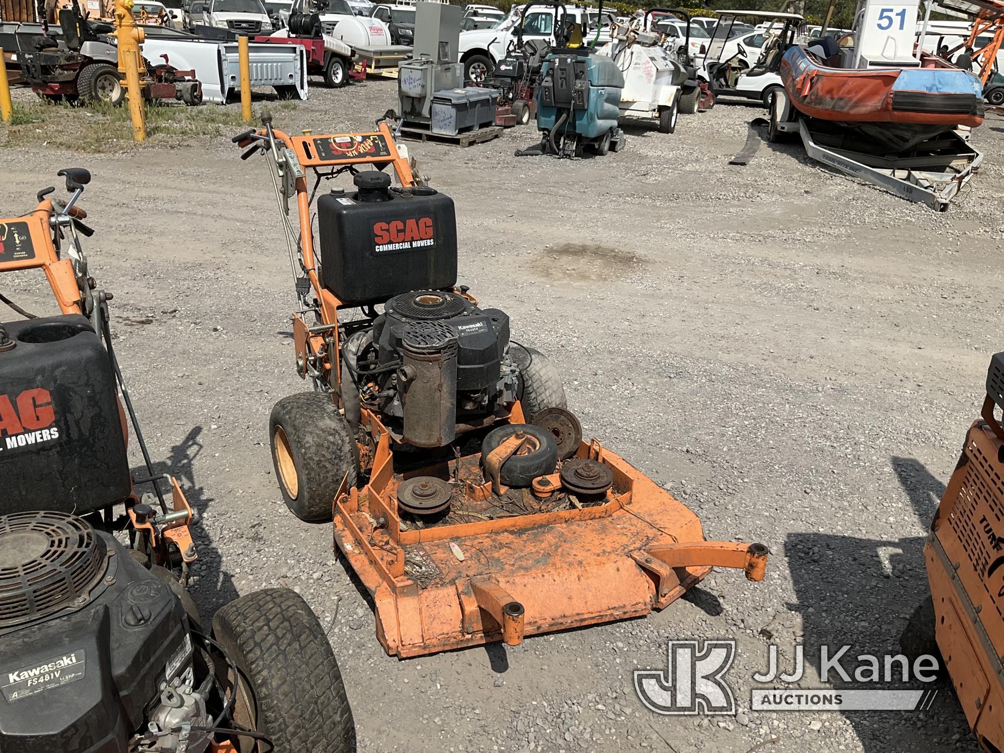 (Jurupa Valley, CA) Scag 36 ADVANTAGE 36 in Mower Not Running, True Hours Unknown, Missing Front Whe