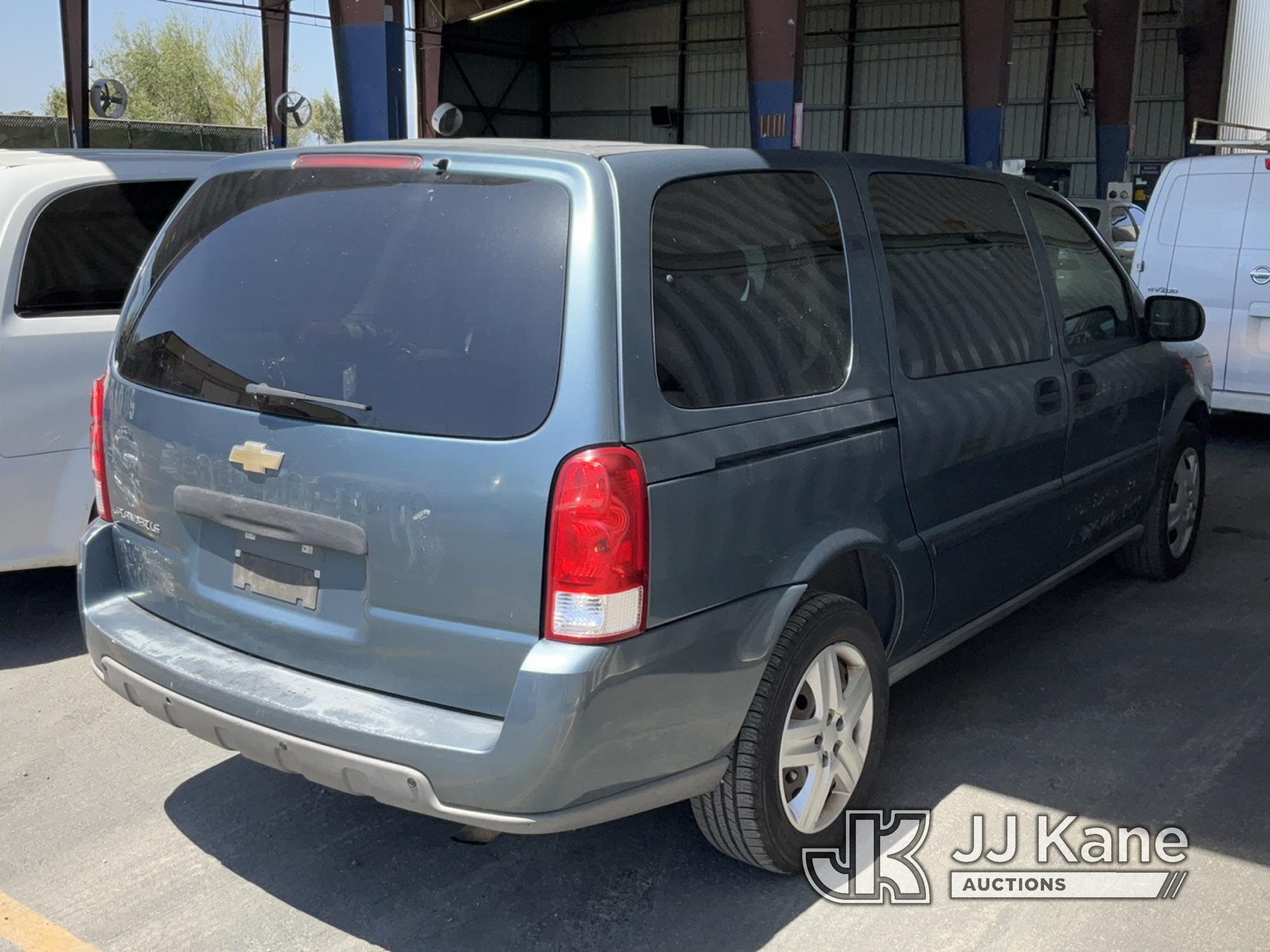 (Jurupa Valley, CA) 2007 Chevrolet Uplander LS Mini Passenger Van Runs & Moves, Missing Rear Seats,