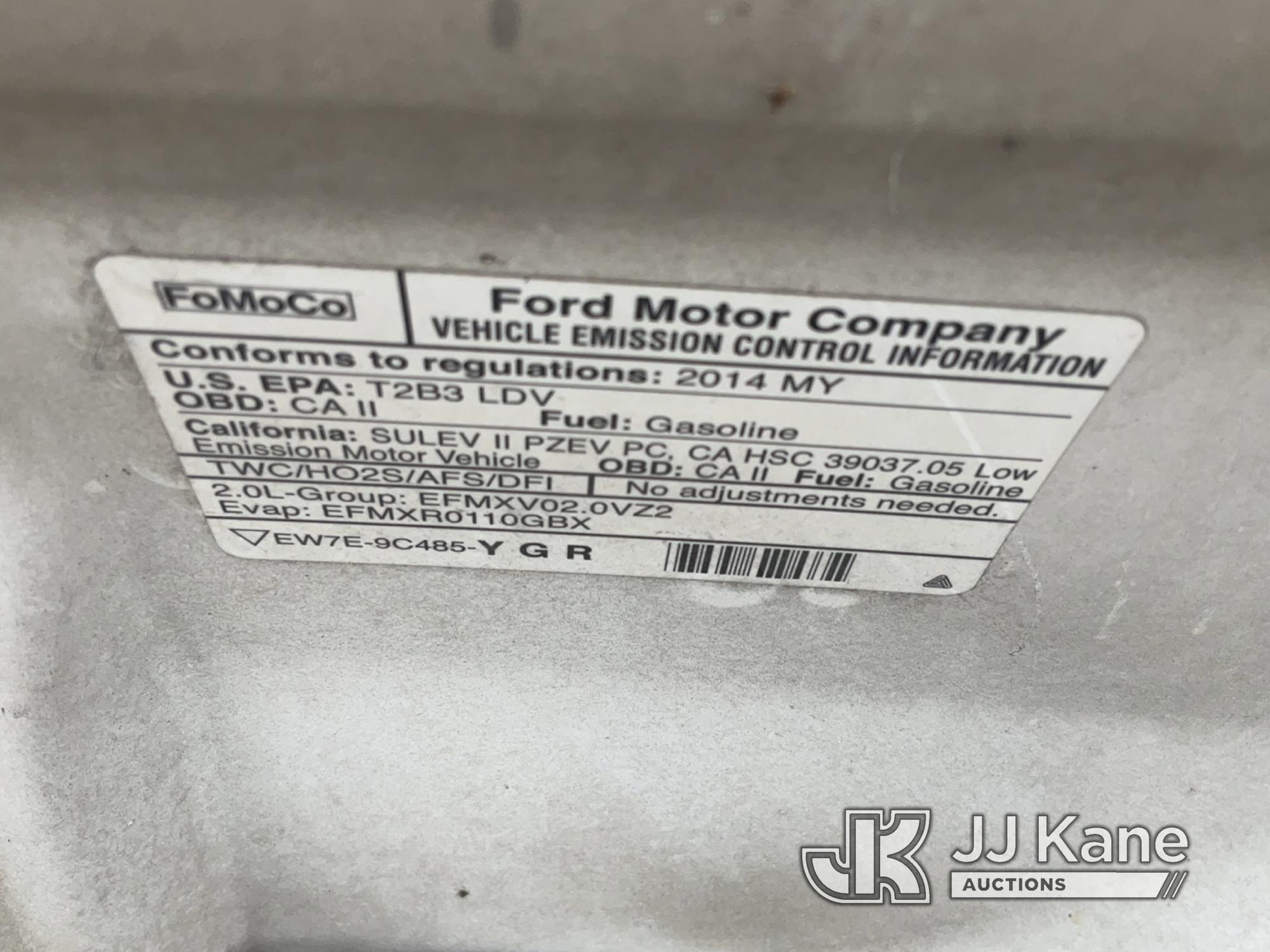 (Jurupa Valley, CA) 2014 Ford Focus 4-Door Sedan Runs But Does Not Move, Bad Front Suspension, Must