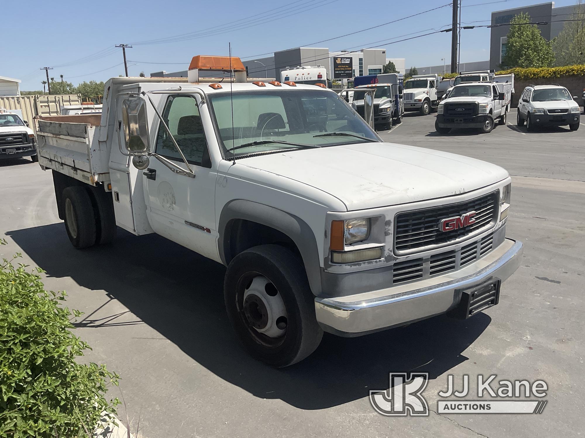 (Jurupa Valley, CA) 2001 GMC Sierra 3500 Cab & Chassis Runs & Moves, Failed Smog