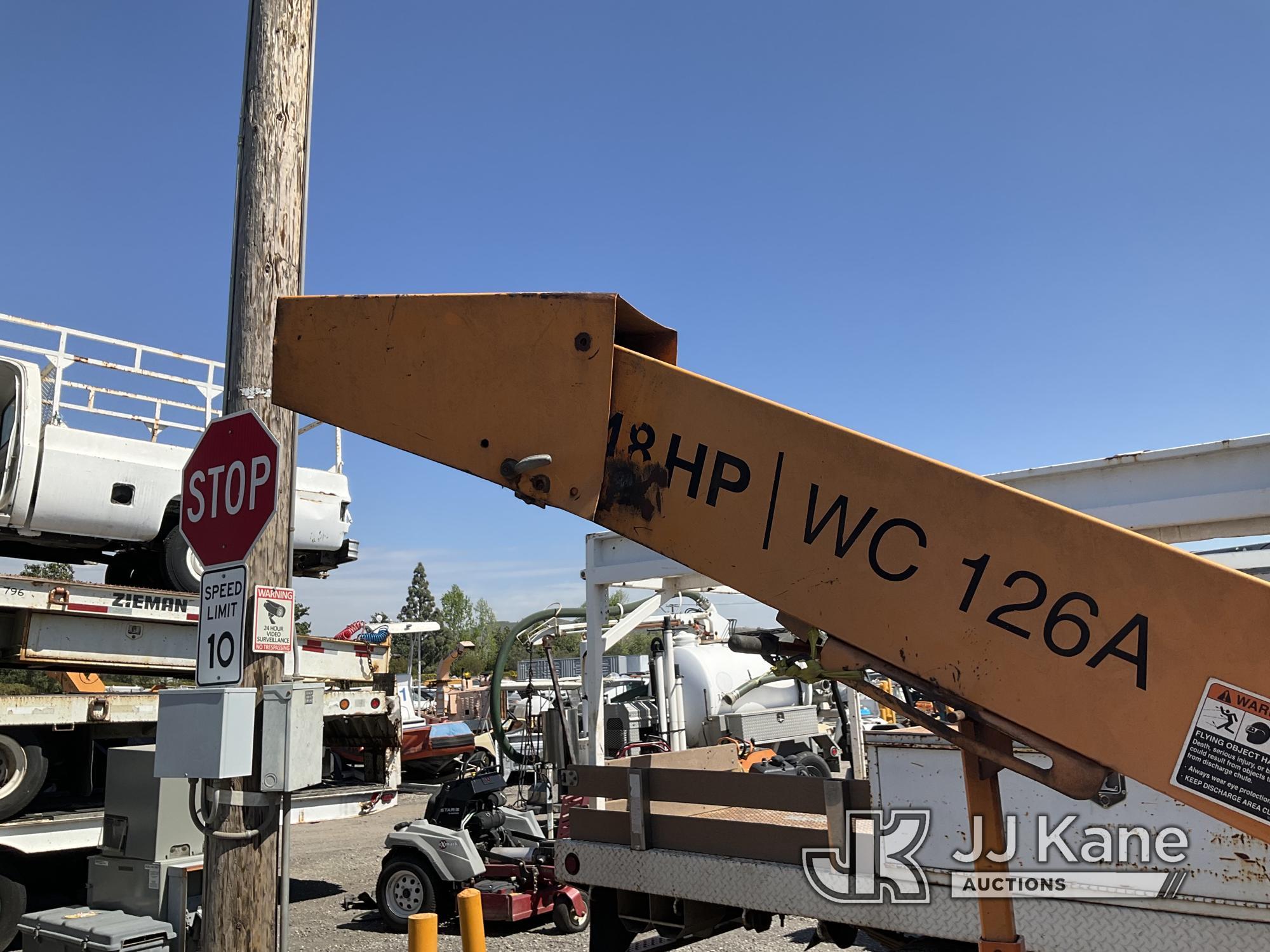 (Jurupa Valley, CA) 2009 Altec WC126A Chipper (12in Drum) Not Running, Engine Blown.  Coolant In Oil