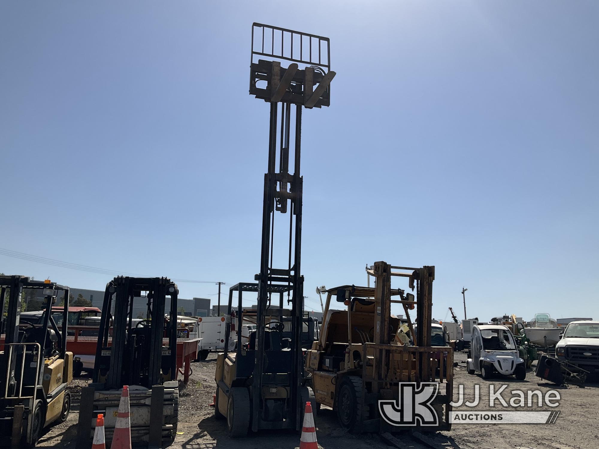 (Jurupa Valley, CA) Yale GP060 Solid Tired Forklift Runs & Operates