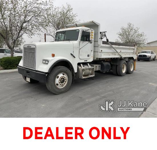 (Jurupa Valley, CA) 2002 Freightliner FLD120 T/A Dump Truck, CAT C15 Diesel Runs & Moves, Coolant Le