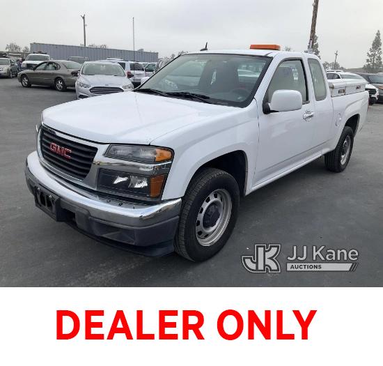 (Jurupa Valley, CA) 2012 GMC Canyon Extended-Cab Pickup Truck Runs & Moves, Check Engine Light On