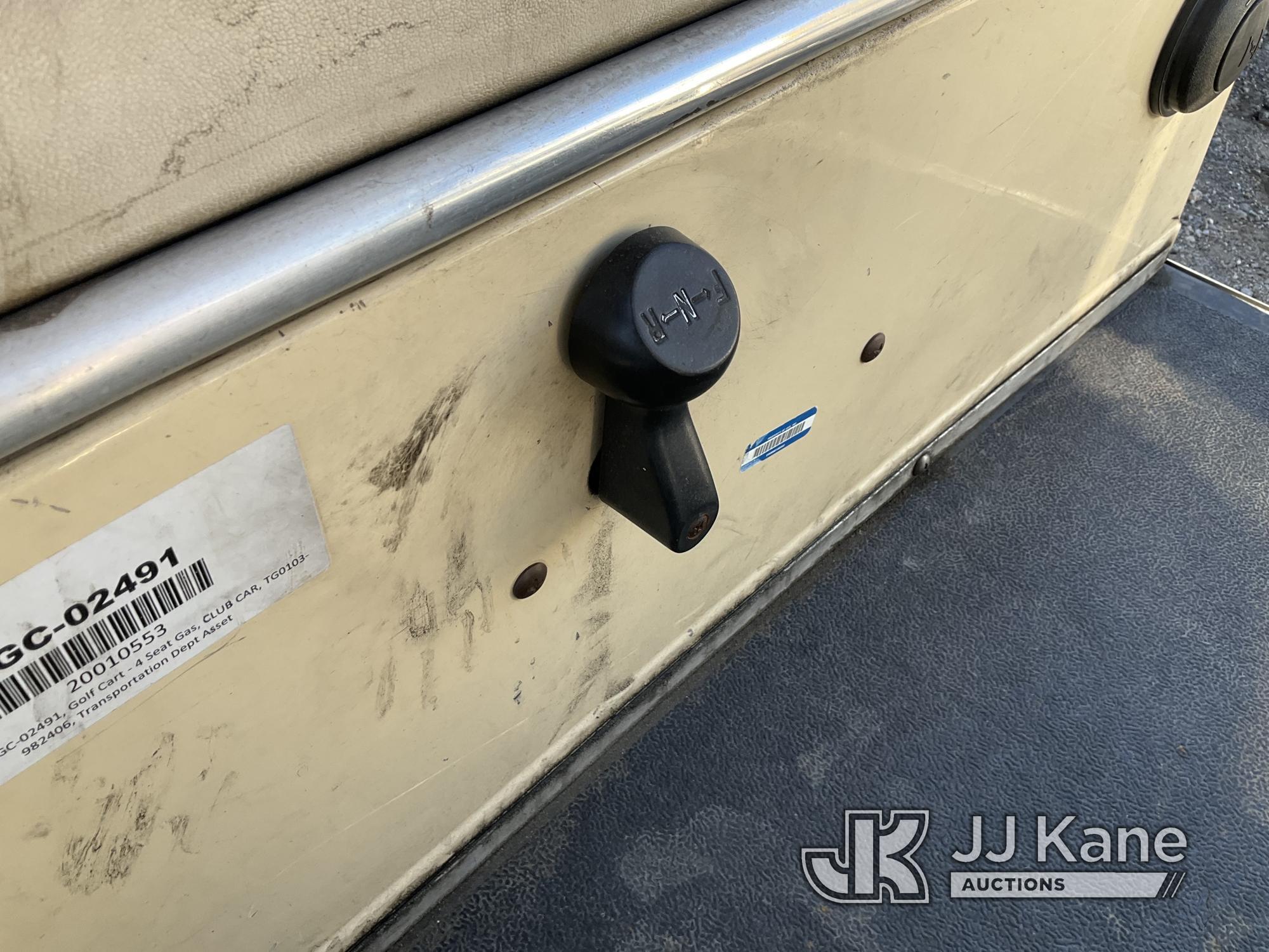 (Jurupa Valley, CA) 2000 Club Car Golf Cart Not Running, Missing Key