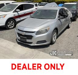 (Jurupa Valley, CA) 2015 Chevrolet Malibu LS 4-Door Sedan Not Running , Wrecked, Paint Damage, Body