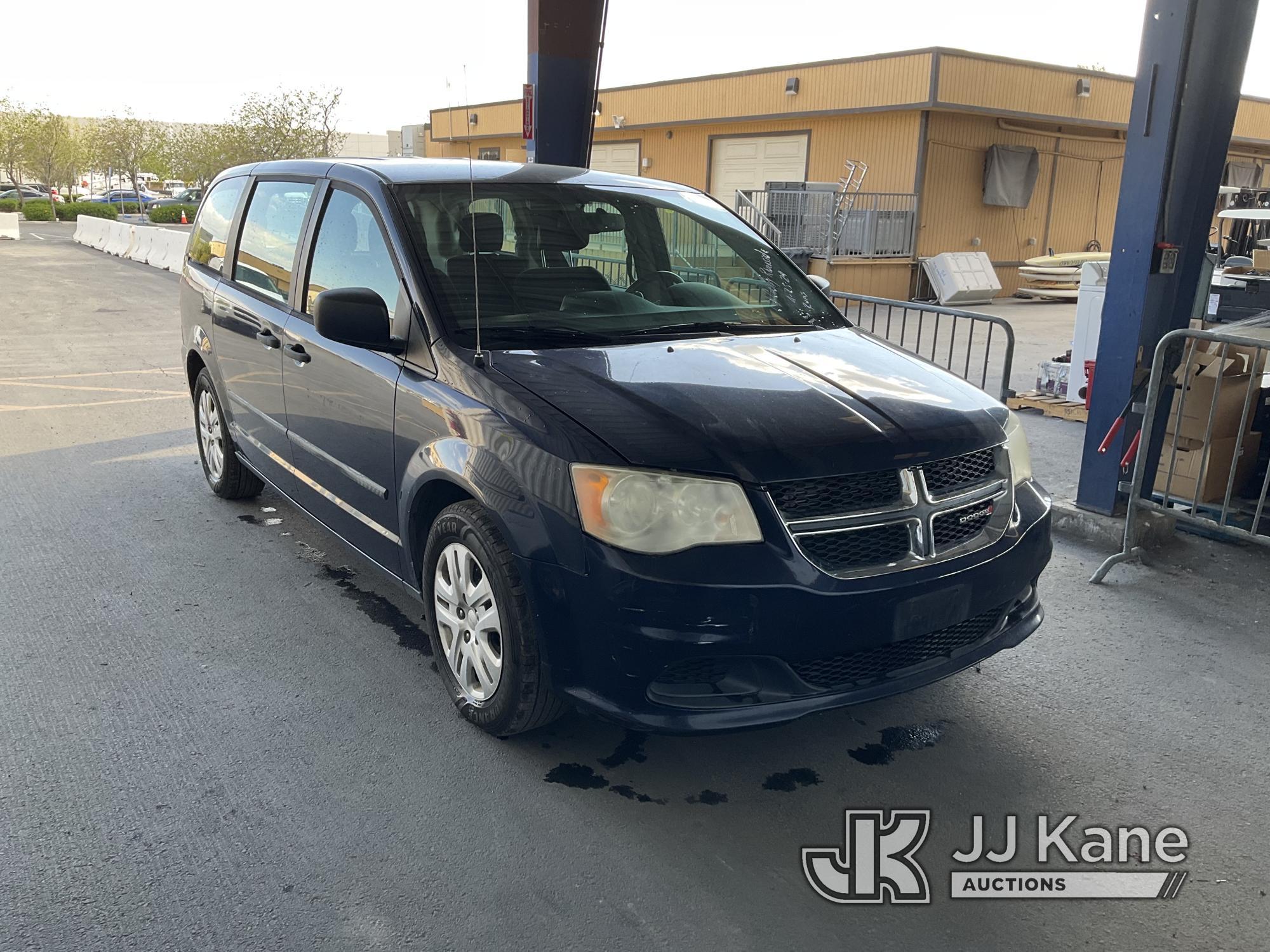 (Jurupa Valley, CA) 2014 Dodge Grand Caravan SE Sports Van Runs, Has Bad Transmission, Must Be Towed