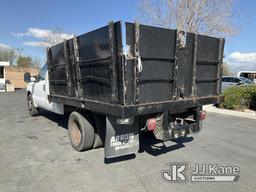 (Jurupa Valley, CA) 2005 Ford F350 Extended-Cab Stake Truck Runs & Moves With Jump, bad Battery, Run