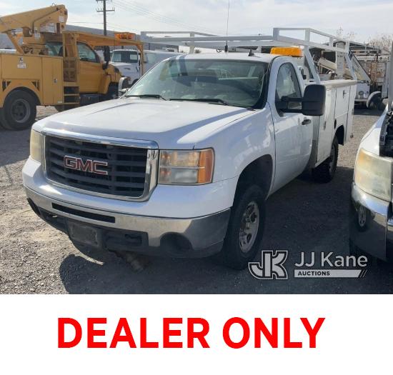 (Jurupa Valley, CA) 2008 GMC Sierra 2500HD Service Truck Not Running, Ignition Switch Will Not Turn,