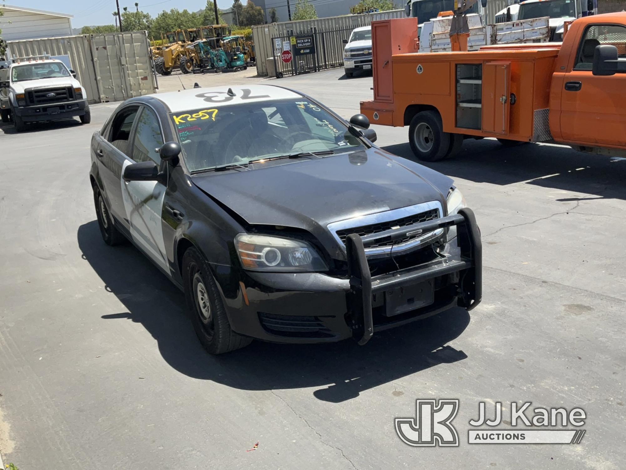 (Jurupa Valley, CA) 2014 Chevrolet Caprice 4-Door Sedan Runs & Moves, Air Bag Light Is On, Stripped