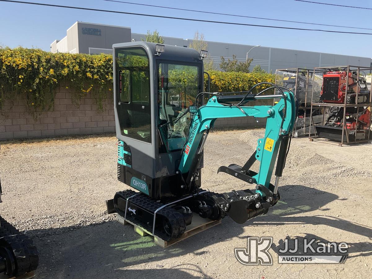 (Jurupa Valley, CA) 2024 AGT QH13R Mini Hydraulic Excavator, bkt, ripper, 2 ft 8 in. stick, aux hyd,