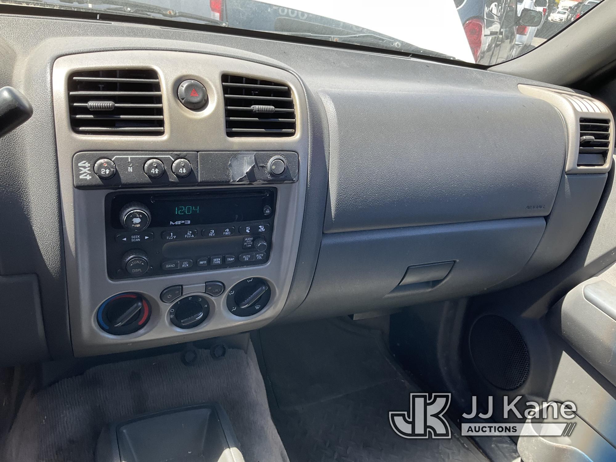 (Jurupa Valley, CA) 2005 Chevrolet Colorado 4x4 Crew-Cab Pickup Truck Runs & Moves, Check Engine Lig