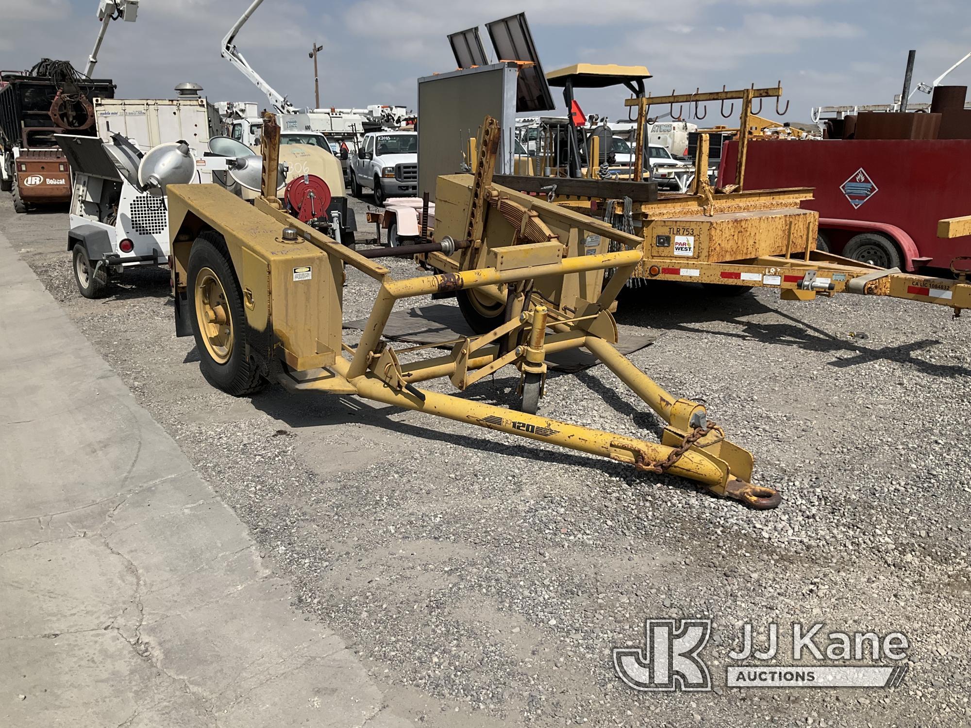 (Jurupa Valley, CA) 1986 Hogg P120 Reel Trailer Operation Unknown, Trailer Length: 7ft, Trailer Widt