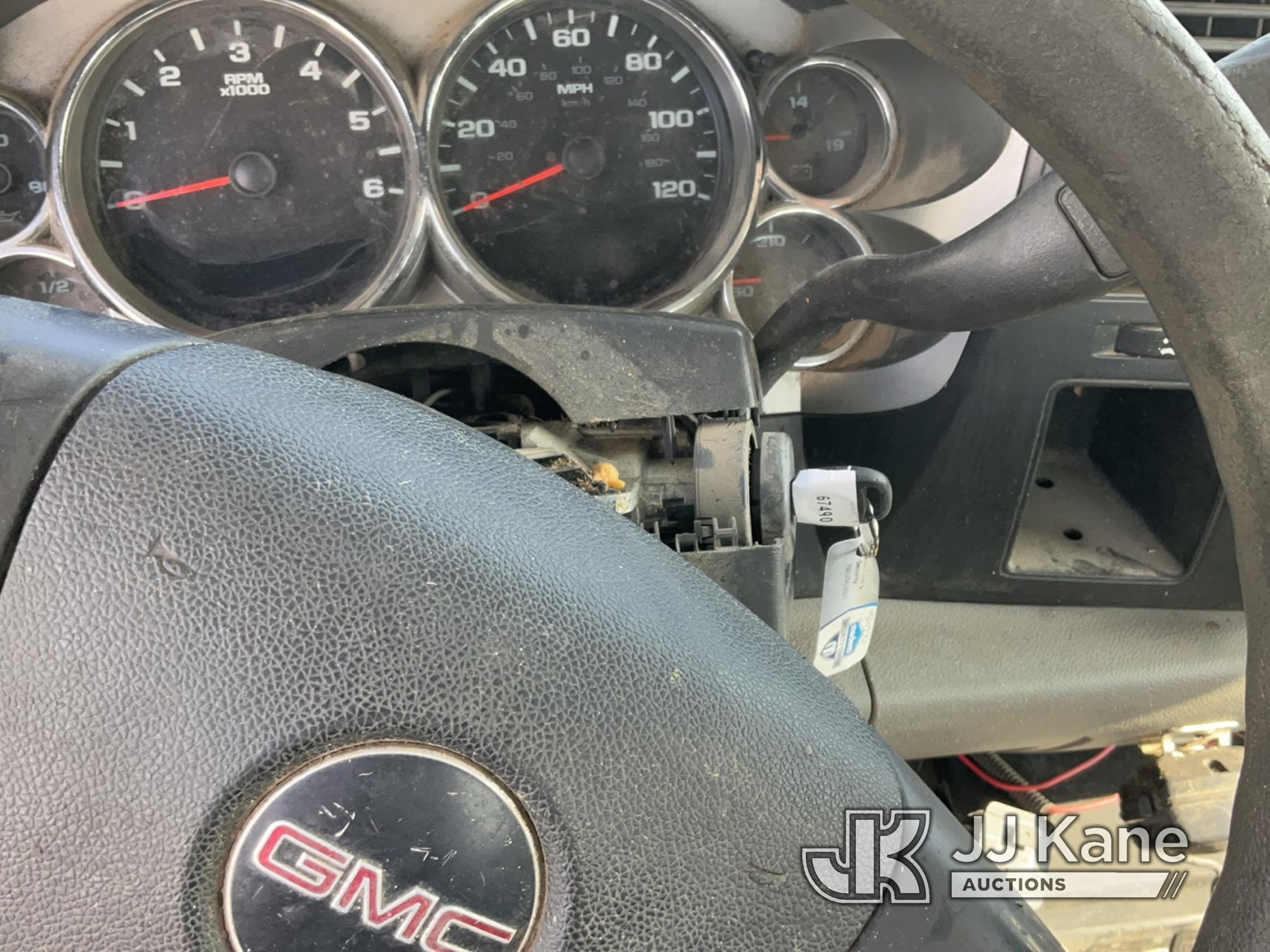 (Jurupa Valley, CA) 2008 GMC Sierra 2500HD Service Truck Not Running, Ignition Switch Will Not Turn,