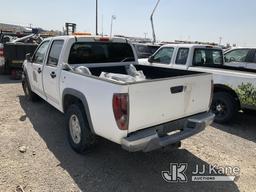 (Jurupa Valley, CA) 2005 Chevrolet Colorado 4x4 Crew-Cab Pickup Truck Not Running, Front End Wrecked