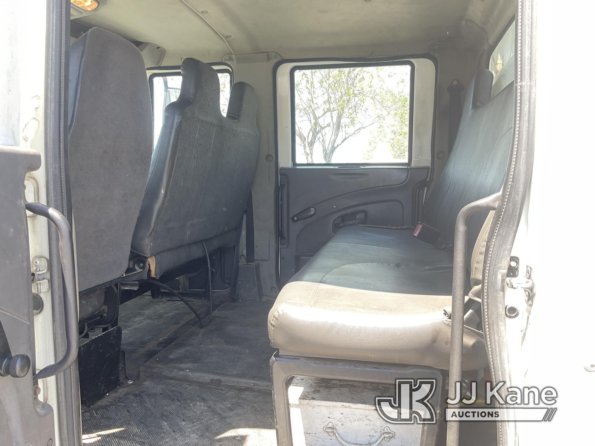 (Jurupa Valley, CA) 2012 International Durastar 4300 Crew-Cab Flatbed Truck Runs & Moves