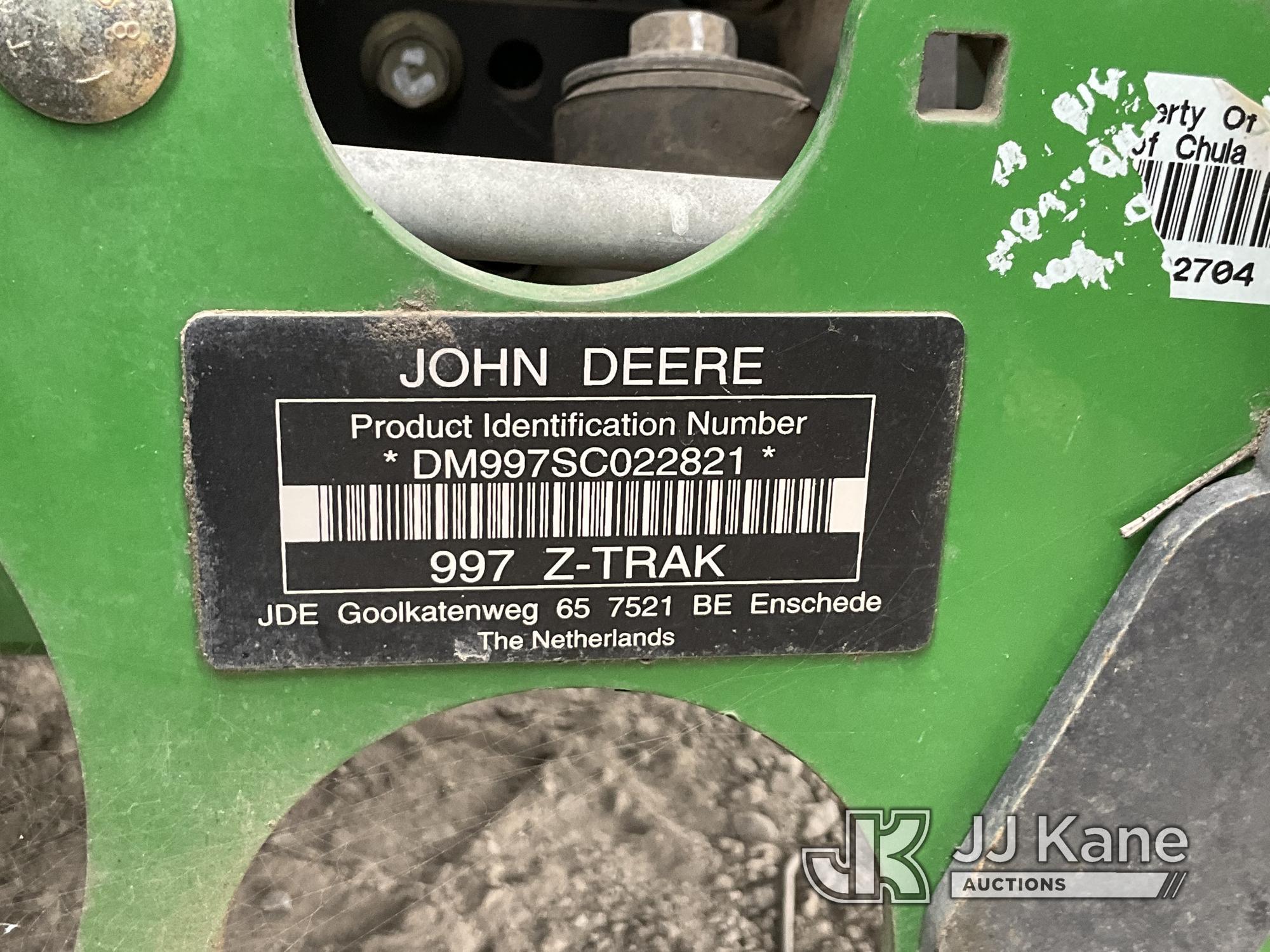 (Jurupa Valley, CA) John Deere 997 Z Trak Zero Turn Riding Mower Not Running, True Hours Unknown, Bo