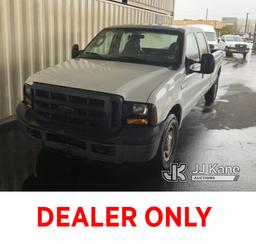 (Jurupa Valley, CA) 2006 Ford F250 Crew-Cab Pickup Truck Runs & Moves, Running Rough , Bad Battery ,