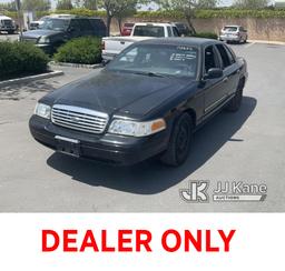 (Jurupa Valley, CA) 2010 Ford Crown Victoria Police Interceptor 4-Door Sedan Runs & Moves, Missing S