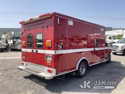 (Jurupa Valley, CA) 2003 Ford E-450 Ambulance Engine Runs, ABS Light On. Air Bag Light On, Front  Pa
