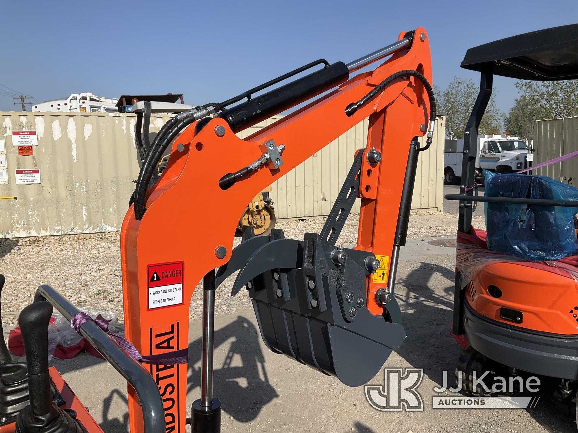 (Jurupa Valley, CA) 2024 AGT LH12R Mini Hydraulic Excavator, bkt, ripper, 2 ft 8 in. stick, aux hyd,