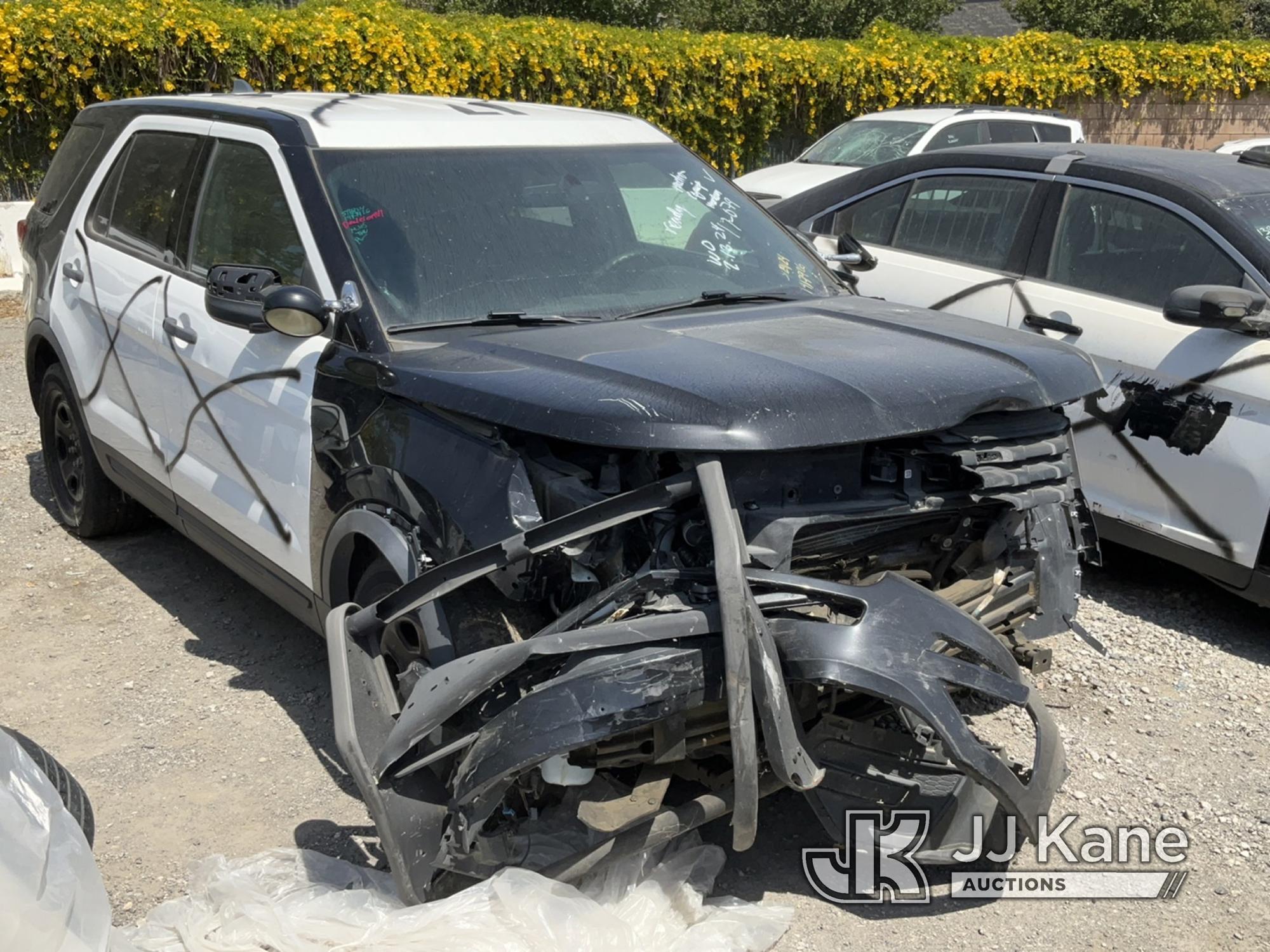 (Jurupa Valley, CA) 2018 Ford Explorer AWD Police Interceptor Sport Utility Vehicle Not Running , No