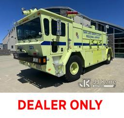 (San Luis Obispo, CA) 1996 Oshkosh 4x4 ARFF Low Tilt T1500 Power Guard 8KW Diesel Generator, 210 Gal