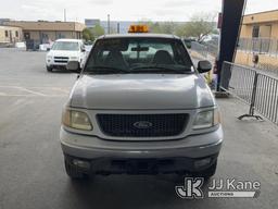 (Jurupa Valley, CA) 2002 Ford F-150 4X4 Pickup Truck Runs & Moves, Abs Light Is On , Bad Horn