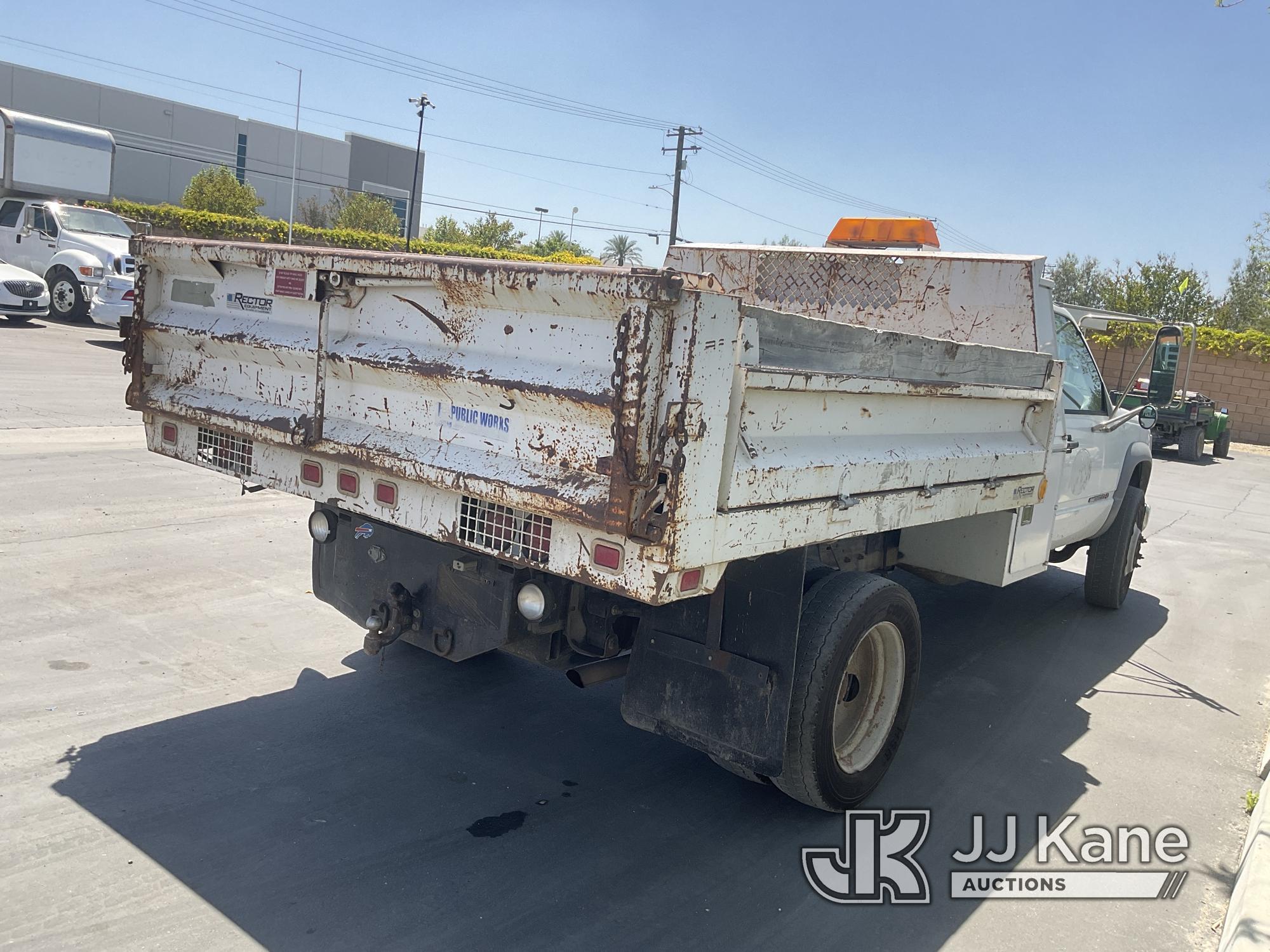 (Jurupa Valley, CA) 2001 GMC Sierra 3500 Cab & Chassis Runs & Moves, Failed Smog