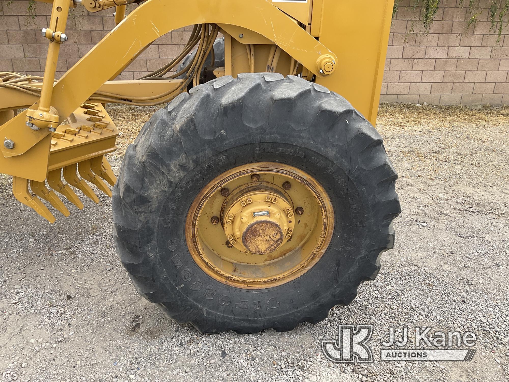 (Jurupa Valley, CA) 2001 Cat 143H Motor Grader, EROPS, Pan, Tilt, Rotate, Mould Board, Hydraulic Rip