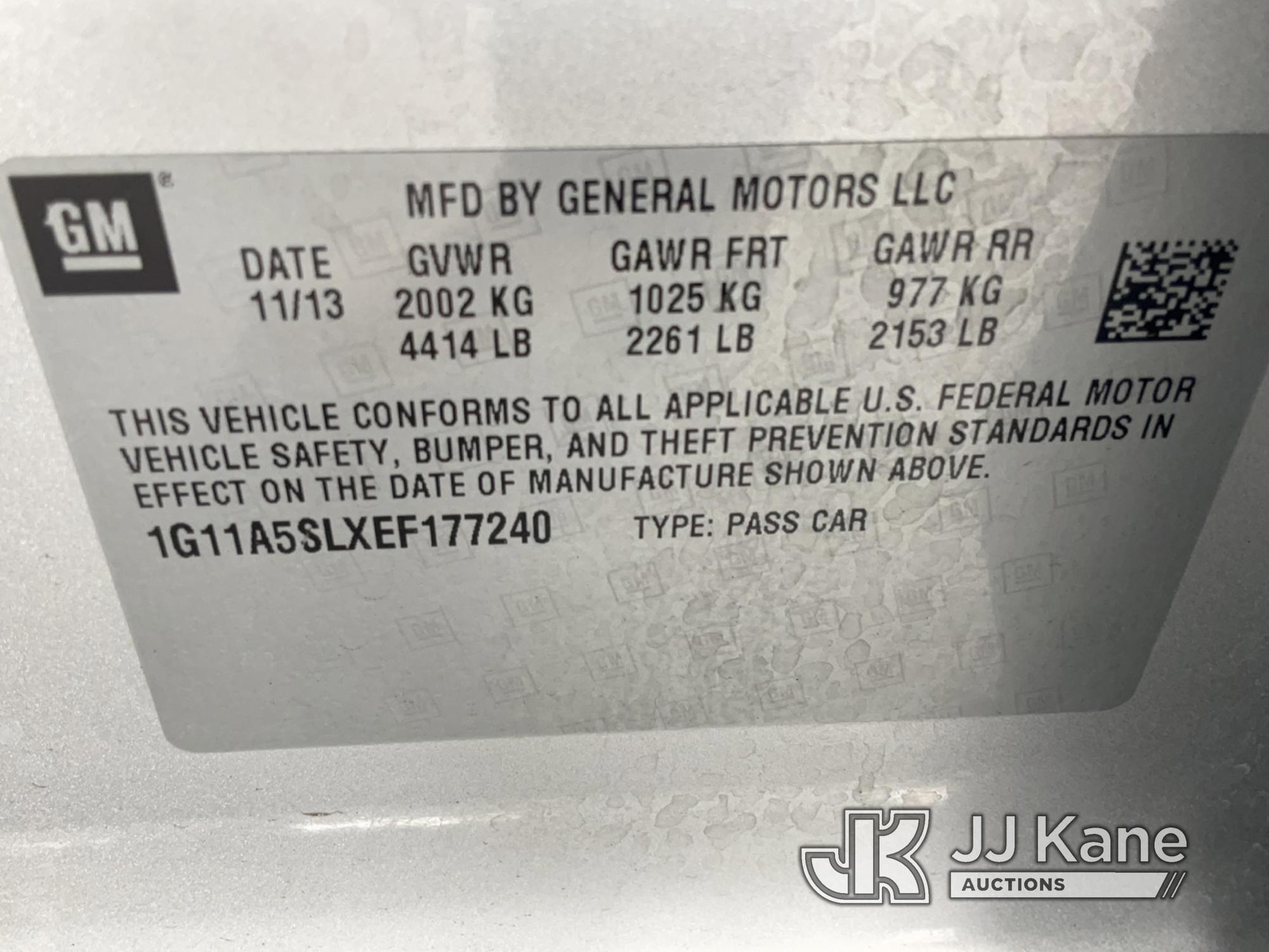 (Jurupa Valley, CA) 2014 Chevrolet Malibu 4-Door Sedan Runs & Moves