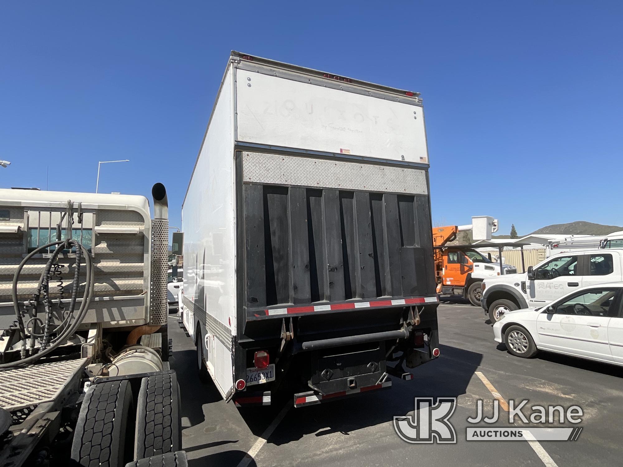 (Jurupa Valley, CA) 2007 Ford F650 Crew Cab Van Body Truck Not Running, Condition Unknown) (Has Elec